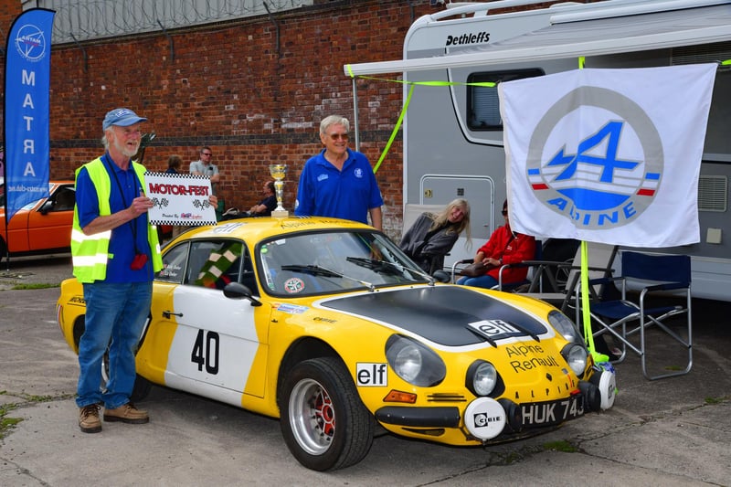This sporty Alpine roared off with a trophy.
