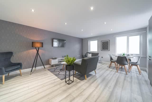 There are nine two-bedroom homes and 36 one-bedrooms, with prices ranging from £97,495 to £125,000