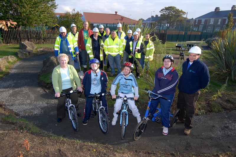 Back to 2007 and a new cycle path was created with the help of Northumbrian Water and pupils from Greenfields. Remember this?