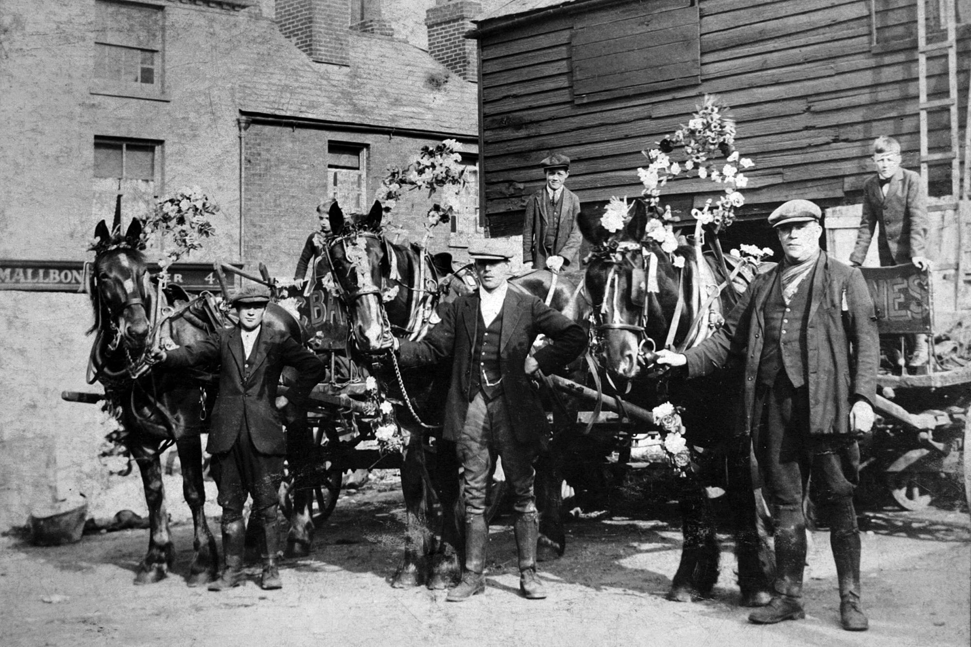 C Barnes & Son based in Gosport. Pictured Circa 1925 left to right in relation to Alan Barnes are Uncle Neil, Charles Henry Barnes (Grandfather), Albert Barnes ( 2nd cousin), Albert Thomas Barnes (Great Uncle) and Charlie Alexander Barnes (father). Picture: Courtesy of Steve Kutner