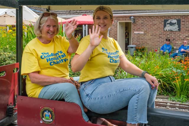 Volunteer Julie Austin and The Children's Hospital Charity's Lucy Cain