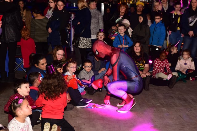 The annual Hope 4 Kidz Christmas party at Illusions in Sunderland with super heroes as guests in 2017.