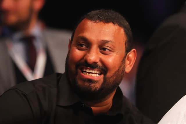 Prince Naseem Hamed looks on from ringside at The O2 Arena on September 10, 2016 in London, England.  (Photo by Richard Heathcote/Getty Images)