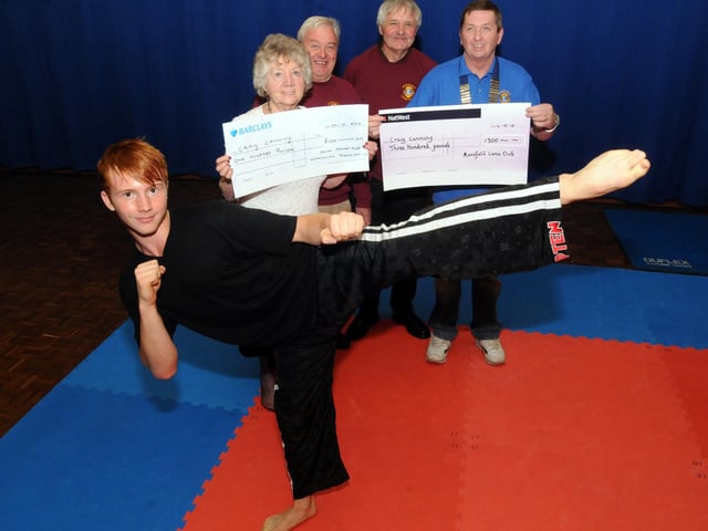 In 2010 a  presentation took place at the Bellamy Rd Community Centre to Craig Canning martial arts champion  from Barbara Kelly Community Association, and Brian Johnson, Gerry Kelly and Terry Partridge of the Mansfield Lions