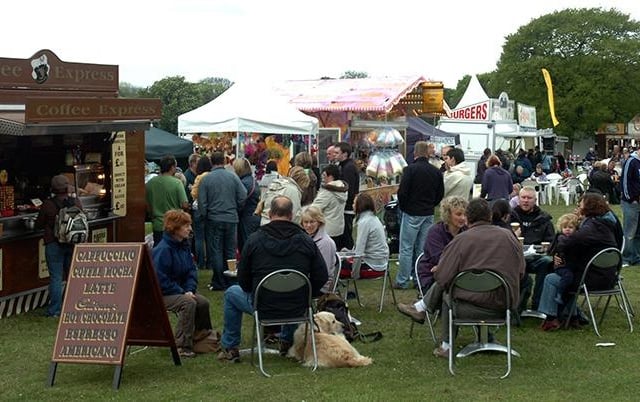 Crowds enjoying the Highland Fling Country Fair held in Graves Park, Sheffield, May 7, 2007