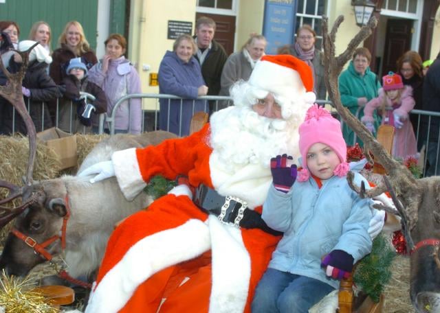 Abigail Oxby aged five visited Santa at the Lakeside Shopping Centre in 2005.
