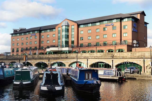 Pictured is the Hilton Hotel at Victoria Quays,Sheffield, which is to closeâ€¦..Pic Steve Ellis