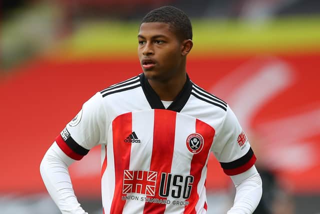 Rhian Brewster of Sheffield United could start against Liverpool: Simon Bellis/Sportimage