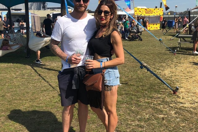 Danny Heir, 36 and Adele Firman ,37, from Portsmouth enjoying Victorious Festival 2019