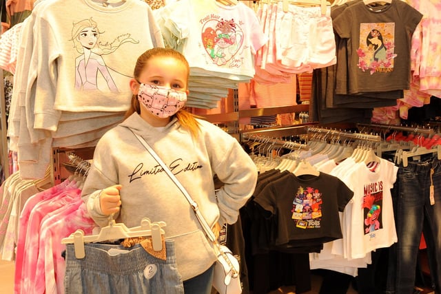 Chloe Gavin (9), from Lochgelly, was pleased to be able to buy new clothes.