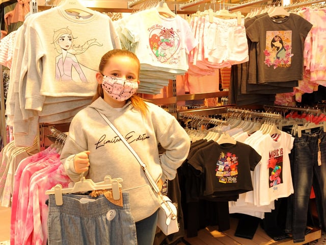 Chloe Gavin (9), from Lochgelly, was pleased to be able to buy new clothes.