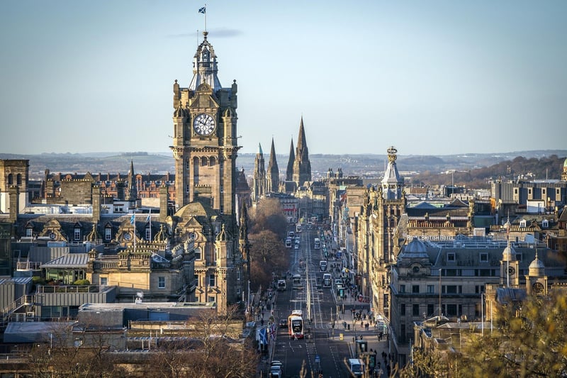 Edinburgh tops the list of the most aesthetic cities in the UK with a score of 8.9/10. The Scottish capital has more listed buildings than any other UK city at 2,125 per 100,000 residents.