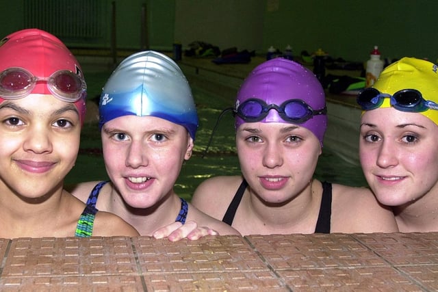 DARTES swimmers, from left, Cherelle McPherson, aged 11, India Marvin, aged 12, Louise Isles and Jemma Wilson, both aged 14 in 2003