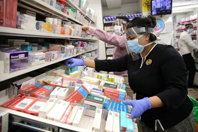 Inside a Boots pharmacy. Picture: Isabel Infantes/AFP via Getty Images.