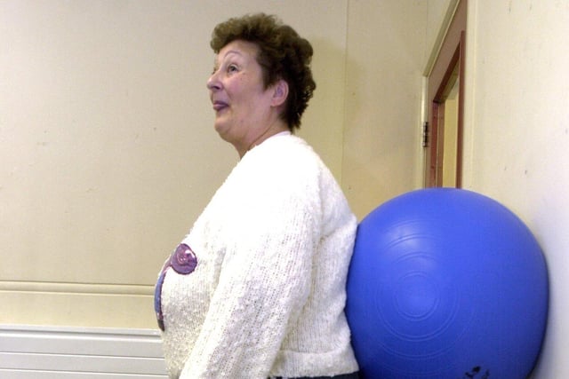 Pictured with the exercise ball  at Manor Clinic back in 2003 was Wendy Fenwick