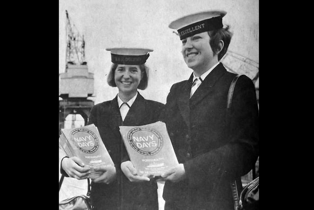 Navy Days - Angela Cooper from HMS Dolphin and Evelyn Hazarding from HMS Excellent.