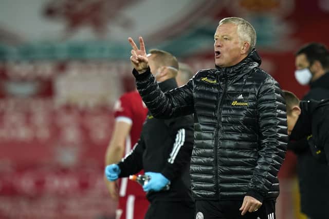 Sheffield United manager Chris Wilder. Photo: Andrew Yates/Sportimage