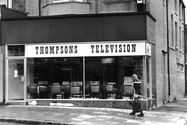A colour TV to rent? It was one of the offers at Thompsons in 1974.
