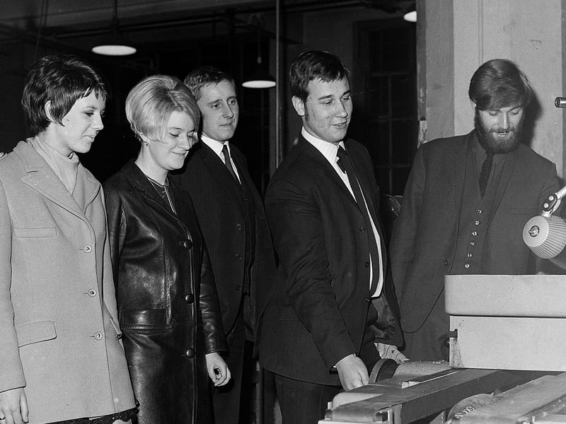 Can you spot any familiar faces from this parents' evening in 1968?