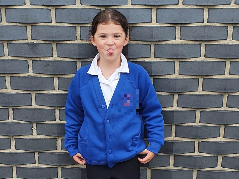 Parents from across the Portsmouth area shared photos as their children returned to school after the summer holiday on Thursday, September 2, 2021. Pictured is Olivia, aged seven.