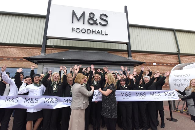 The official opening of the new Marks & Spencer Food Hall on Anchor Retail Park. Does this 2015 scene bring back memories?