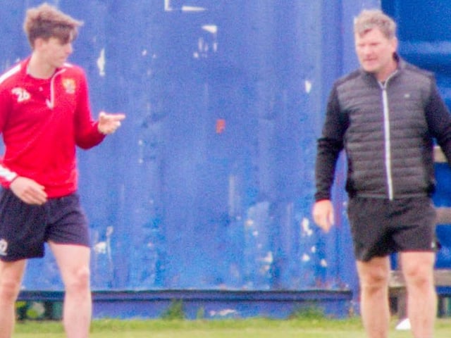 Steve Seddon and assistant boss Joe Gallen