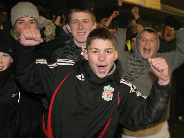 Celebrations continued long into the night.