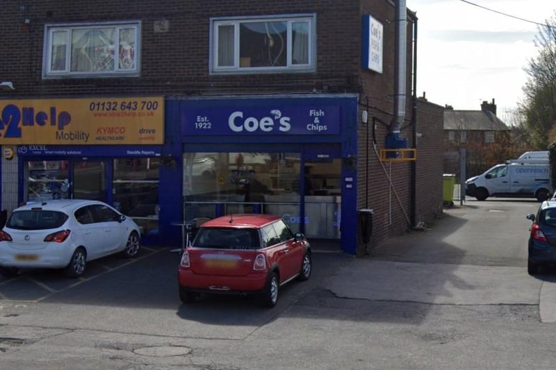 Coe’s Fisheries, in Crossgates, was named one of the best chippies in Leeds by YEP readers.