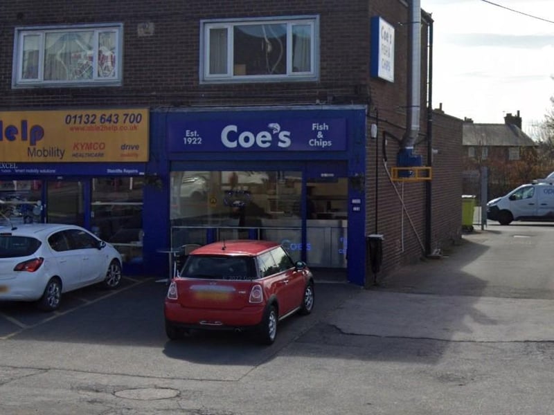 Coe’s Fisheries, in Crossgates, was named one of the best chippies in Leeds by YEP readers.