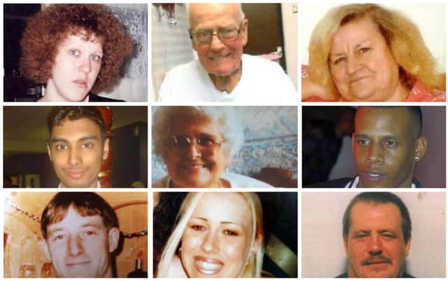 The killers of the nine South Yorkshire murder victims pictured here have never been caught