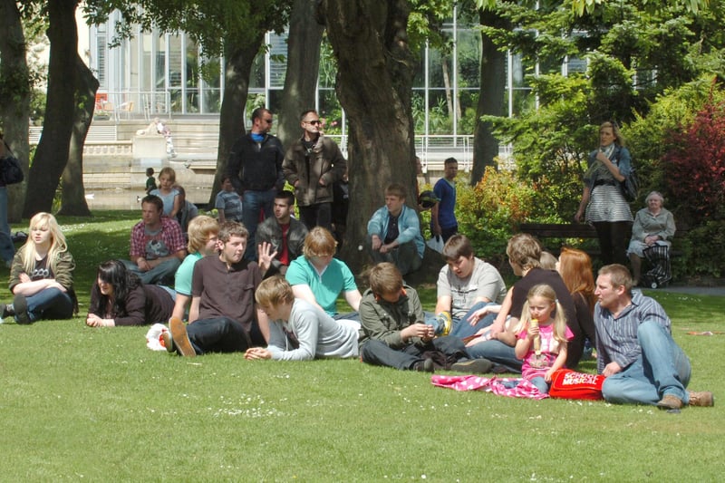 These music lovers got to listen to live entertainment in Mowbray Park on a sunny day in June 2009. Recognise anyone?