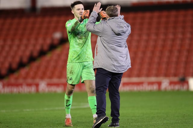 Newcastle United goalkeeper Freddie Woodman, who us currently on loan at Swansea City 'is on the shortlist of players' that Arsenal are looking at. (Football.London)