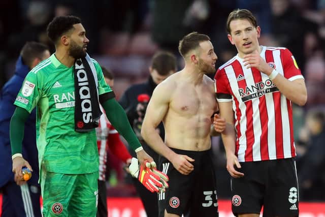 Wes Foderingham, left, has described Sheffield United teammate Sander Berge, right, as a "top, top player": Simon Bellis / Sportimage