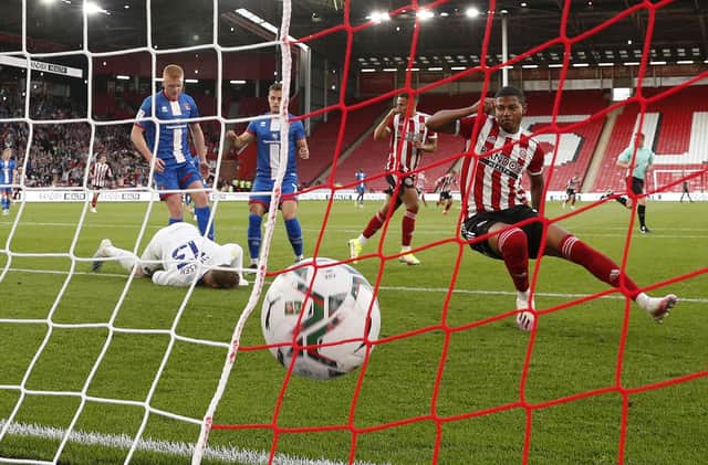 Rhia Brewster has scored just once for Sheffield United since leaving Liverpool: Darren Staples / Sportimage