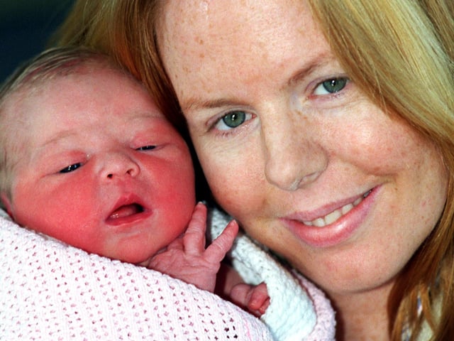 Sharron Chandler from Fir Vale with Isobella born at 03:32 on New Year's Day 2000 at Northern General Hospital weighing 7lbs 6ozs