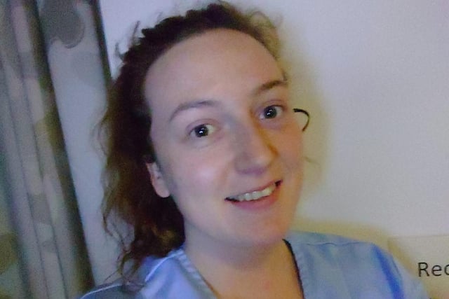 Allison Iley says: "This is my beautiful hard working selfless daughter Rachel Carden. She is a staff nurse on E58 coronavirus ward. Herself and her colleagues are absolute angels. We are so very proud of her unselfish and caring nature and work ethic ... brilliant all of them"