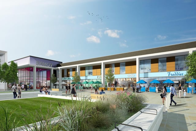 Artist impression of the new cinema and restaurant complex in Doncaster