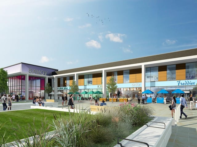 Artist impression of the new cinema and restaurant complex in Doncaster