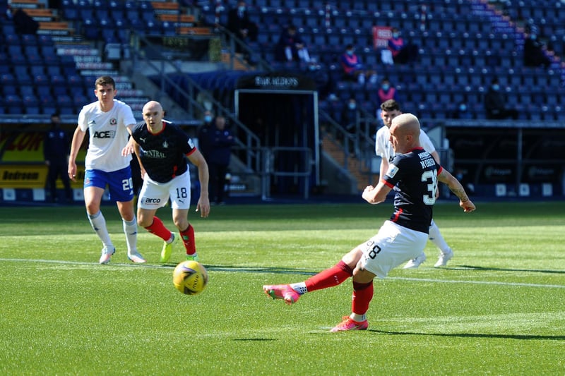 Callumn Morrison stepped up and converted from the spot to give the Bairns a 1-0 lead