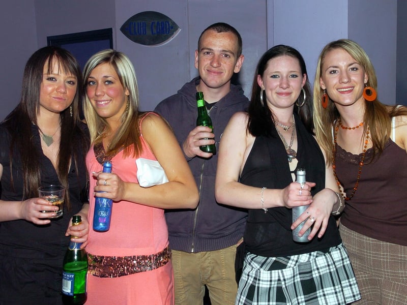 People having a good time at Time & Envy nightclub at South Parade, Southsea in 2005.