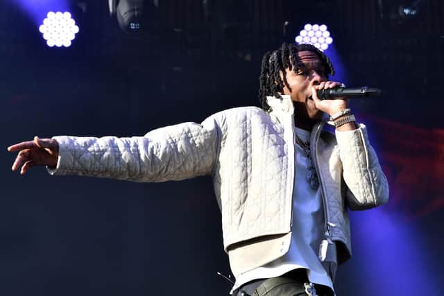 Lil Baby performs onstage during Poguelandia: An Outer Banks Experience on February 18, 2023 in Huntington Beach, California: Jerod Harris/Getty Images for Netflix