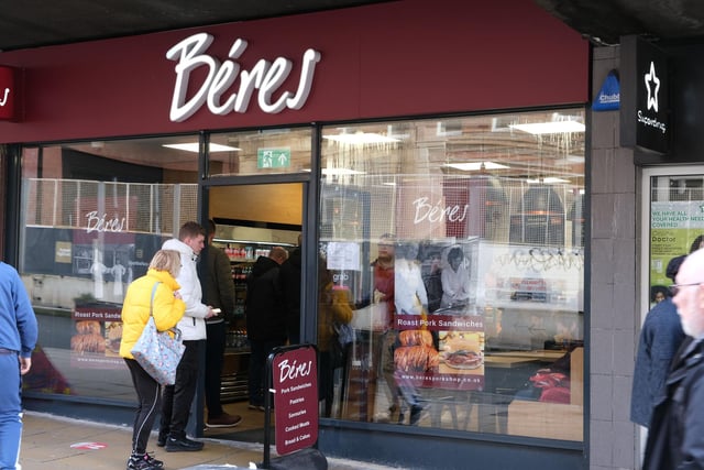 Sheffield based Beres have more than a dozen pork sandwich shops across the city, and are now a well known brand here  - but you'll only find the company's venues here in Sheffield