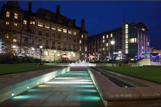 The Peace Gardens in Sheffield by Chris Etchells.