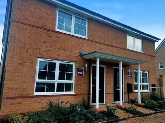 This two bed end terrace house is placed on the edge of the city of Peterborough. This property was last reduced on 12 November 2020, by 25 per cent. It is currently available for sale for £170,625 under the Shared Ownership scheme.