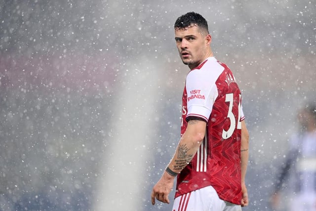 Arsenal are said to be looking to enact something of clear-out in the coming weeks, and Xhaka, with his inconsistent form and volatile temperament, is one of the frontrunners to leave. A move to Italian giants Inter is priced at 3/1. (Photo by Michael Regan/Getty Images)