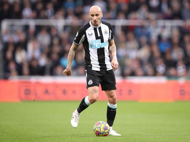 Newcastle’s two main chances against Arsenal came from long-range efforts from Shelvey and he was unlucky to be denied by a great save by Aaron Ramsdale.