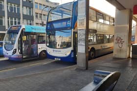 Bus fares could be set to rise in November across South Yorkshire. Picture shows buses in Sheffield town centre. Picture: David Kessen, National World