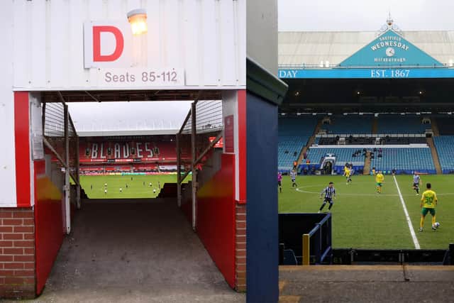Empty stands on matchdays at Bramall Lane and Hillsborough