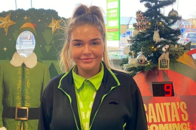 Asda employee Maini, aged 21, who works at the Sheffield Manor Top supermarket, has been praised for her 'brilliant' act of kindness which has seen her nominated for a national award. Photo: Asda