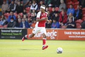 James Hill in action for Fleetwood Town
